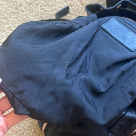 Alexander Wang Lambskin Marti Backpack Washed Black Rose Gold Hardware - Picture 5 of 7